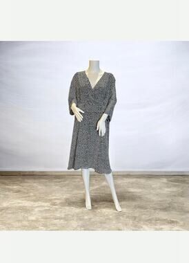 Jessica London Long Blue White Dress Plus Size 24WP